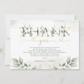 Sage Green Leafy Eucalyptus Weddenschap Hartelijk  Kaart (Voorkant)