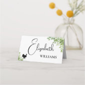 Sage Green Leaves Turkije Menu Trouwtafel Kaarten (Voorkant)