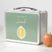 Sage Green & Lemon Script Cooking Custom Name (In situ)