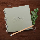 Sage Green Letters naar Mijn Daughter Memory Keepo Notitieboek
