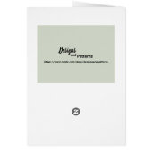 Sage Green (Light Medium Dark) White Stripes Blank (Achterkant)