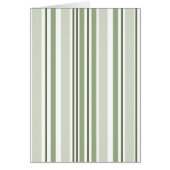 Sage Green (Light Medium Dark) White Stripes Blank (Voorkant)