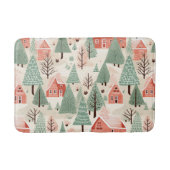 Sage Green Light Pink Pine Cones Daken en bomen Badmat (Voorkant)