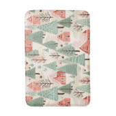 Sage Green Light Pink Pine Cones Daken en bomen Badmat (Voorkant Verticaal)