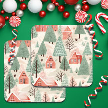 Sage Green Light Pink Pine Cones Daken en bomen