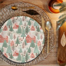 Sage Green Light Pink Pine Cones Daken en bomen