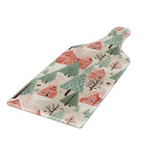 Sage Green Light Pink Pine Cones Daken en bomen Snijplank (Hoek)