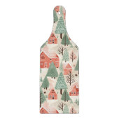 Sage Green Light Pink Pine Cones Daken en bomen Snijplank (Voorkant)