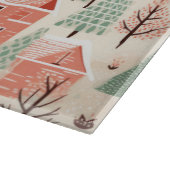 Sage Green Light Pink Pine Cones Daken en bomen Snijplank (Hoek)