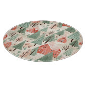 Sage Green Light Pink Pine Cones Daken en bomen Snijplank (Hoek)