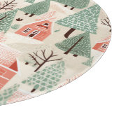 Sage Green Light Pink Pine Cones Daken en bomen Snijplank (Hoek)