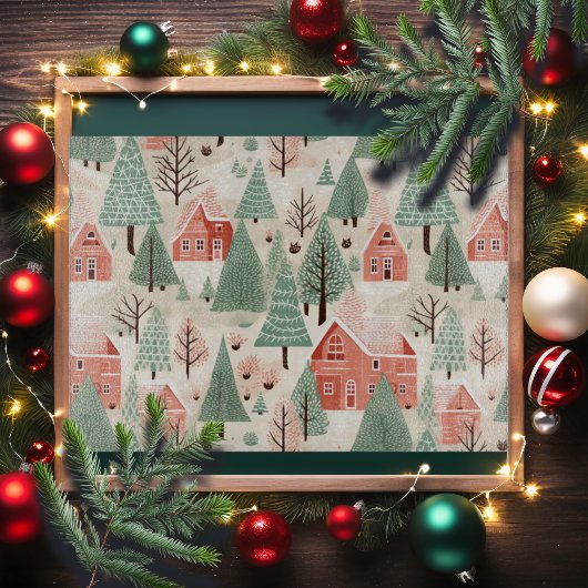 Sage Green Light Pink Pine Cones Daken en bomen Snijplank