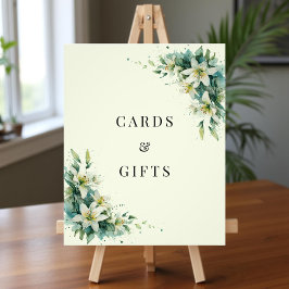 Sage Green Lily Valley Floral Cards Gifts Sign Foto Afdruk