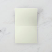 Sage Green Lily Valley Sophisticated Floral Bedankkaart (Binnen)