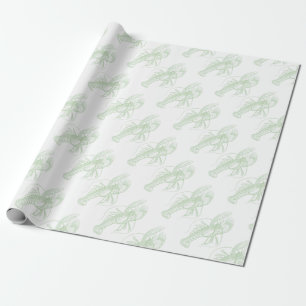 Sage Green Lobster Cadeaupapier