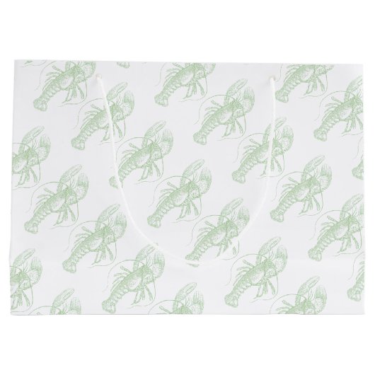 Sage Green Lobster Groot Cadeauzakje (Achterkant)