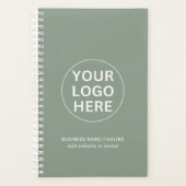 Sage Green Logo Bedrijf Zakelijk Professioneel Planner (Voorkant)