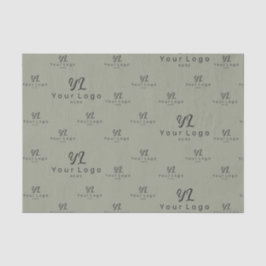 Sage Green Logo patroon Business Brand Packaging Tissuepapier