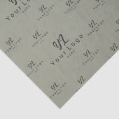 Sage Green Logo patroon Business Brand Packaging Tissuepapier (Detail)