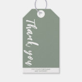 Sage Green logo Professional Bedankt Prijs Cadeaulabel (Voorkant)