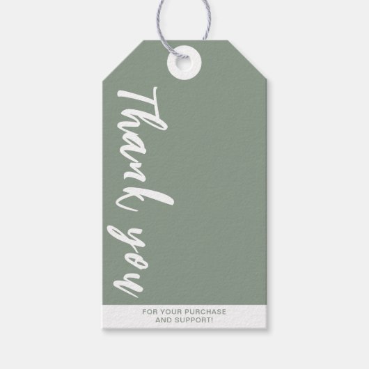 Sage Green logo Professional Bedankt Prijs Cadeaulabel (Voorkant)