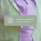 Sage Green Logo Professioneel merk Naamplaatje