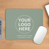 Sage Green Logo Professioneel Merkbedrijf Muismat