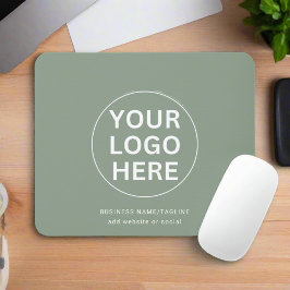 Sage Green Logo Professioneel Merkbedrijf Muismat