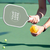 Sage Green Logo Professioneel Merkbedrijf Pickleball Paddle