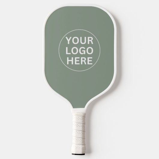 Sage Green Logo Professioneel Merkbedrijf Pickleball Paddle (Achterkant)