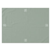 Sage Green Logo Professioneel Zakelijk Restaurant Tafelkleed (Voorkant (Horizontaal))