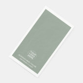 Sage Green Logo Professionele Bedrijfsevenementen Servet (Hoek)
