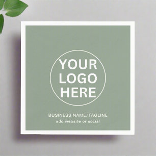 Sage Green Logo Professionele Bedrijfsevenementen Servet
