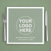 Sage Green Logo Professionele Bedrijfsevenementen Servet