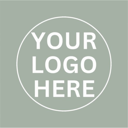 Sage Green Logo Promotiebedrijf Branded Sticker (Voorkant)
