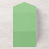 Sage Green Luxe Trouw Uitnodiging (Buitenkant)