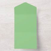 Sage Green Luxe Trouw Uitnodiging (Binnen)