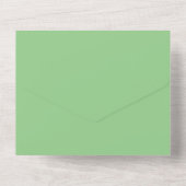 Sage Green Luxe Trouw Uitnodiging (Achterkant)