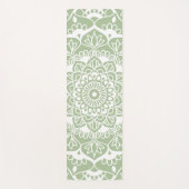 Sage Green Mandala Art Yogamat (Voorkant)