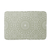 Sage Green Mandala Pattern Badmat (Voorkant)