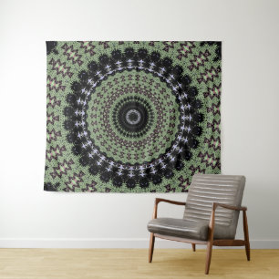 Sage Green Mandala Wandkleed