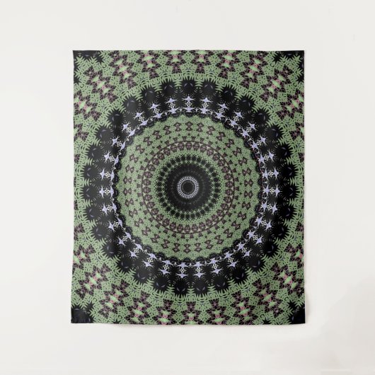 Sage Green Mandala Wandkleed (Voorkant)