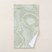 Sage Green Marble Bad Handdoek (Handdoek)
