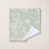 Sage Green Marble Bad Handdoek (Wasdoekje)