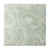 Sage Green Marble Ceramic Tile Tegeltje (Voorkant)