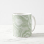 Sage Green Marble Koffiemok (Voorkant rechts)