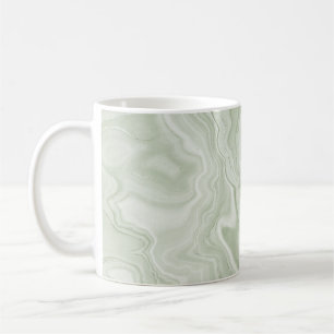 Sage Green Marble Koffiemok