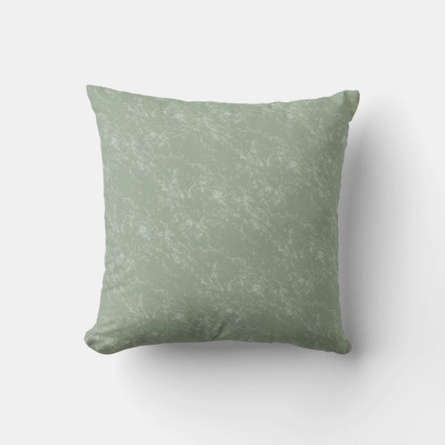 Sage Green Marble Shaded Pillow 16x16 Kussen (Voorkant)
