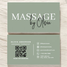Sage Green Massage Therapeut QR-code