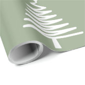 Sage Green Merry Kerstmis Cadeaupapier (Rol Hoek)